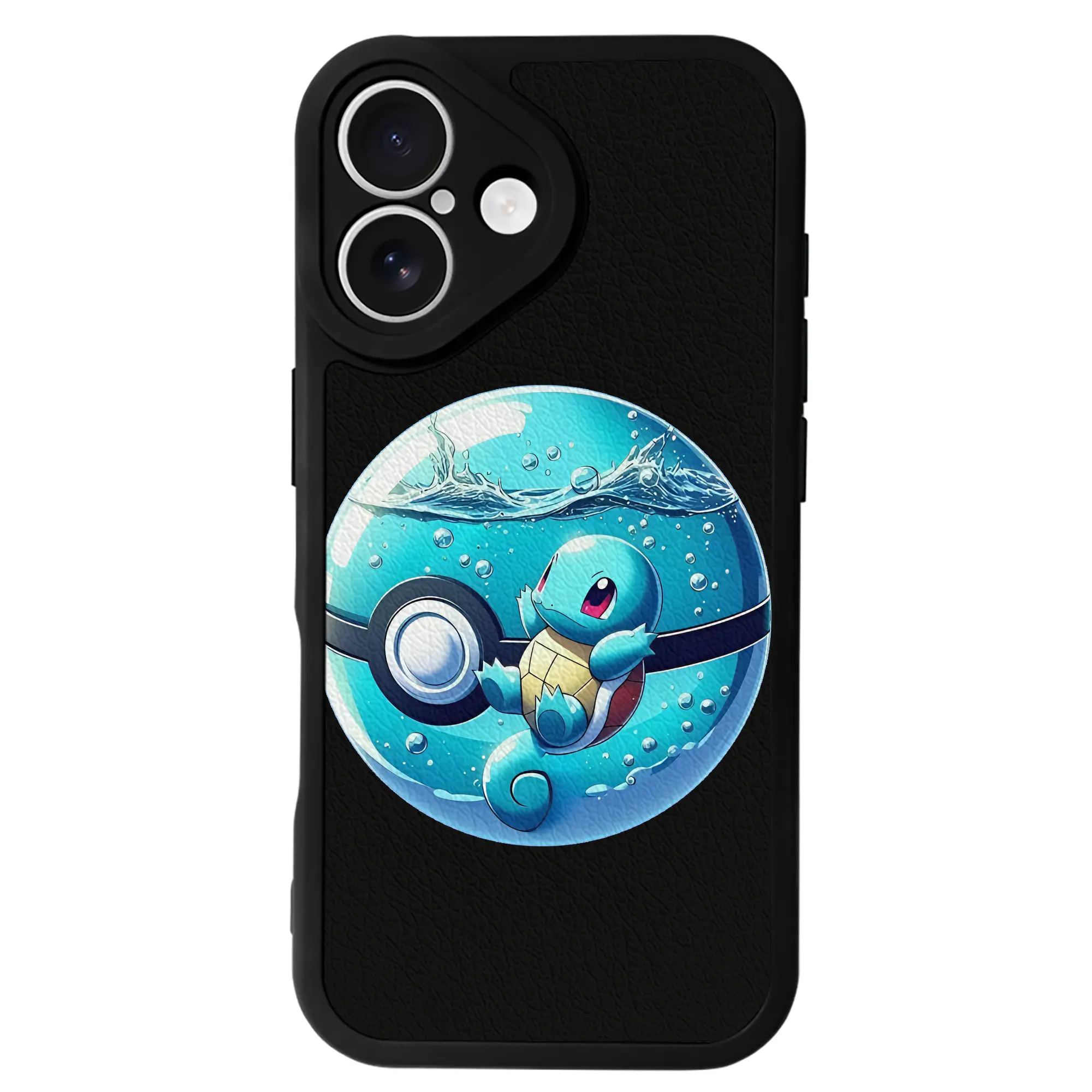 ポケモン グッズ,ゼニガメ - IPhone 16シリーズ対応 ・ シリコンスマホケース ・ レザー調 ・ 高精度フィット ・ 耐衝撃 ・ ワイヤレス充電対応 ・ 精密カット